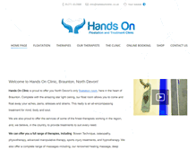 Tablet Screenshot of handsonclinic.co.uk